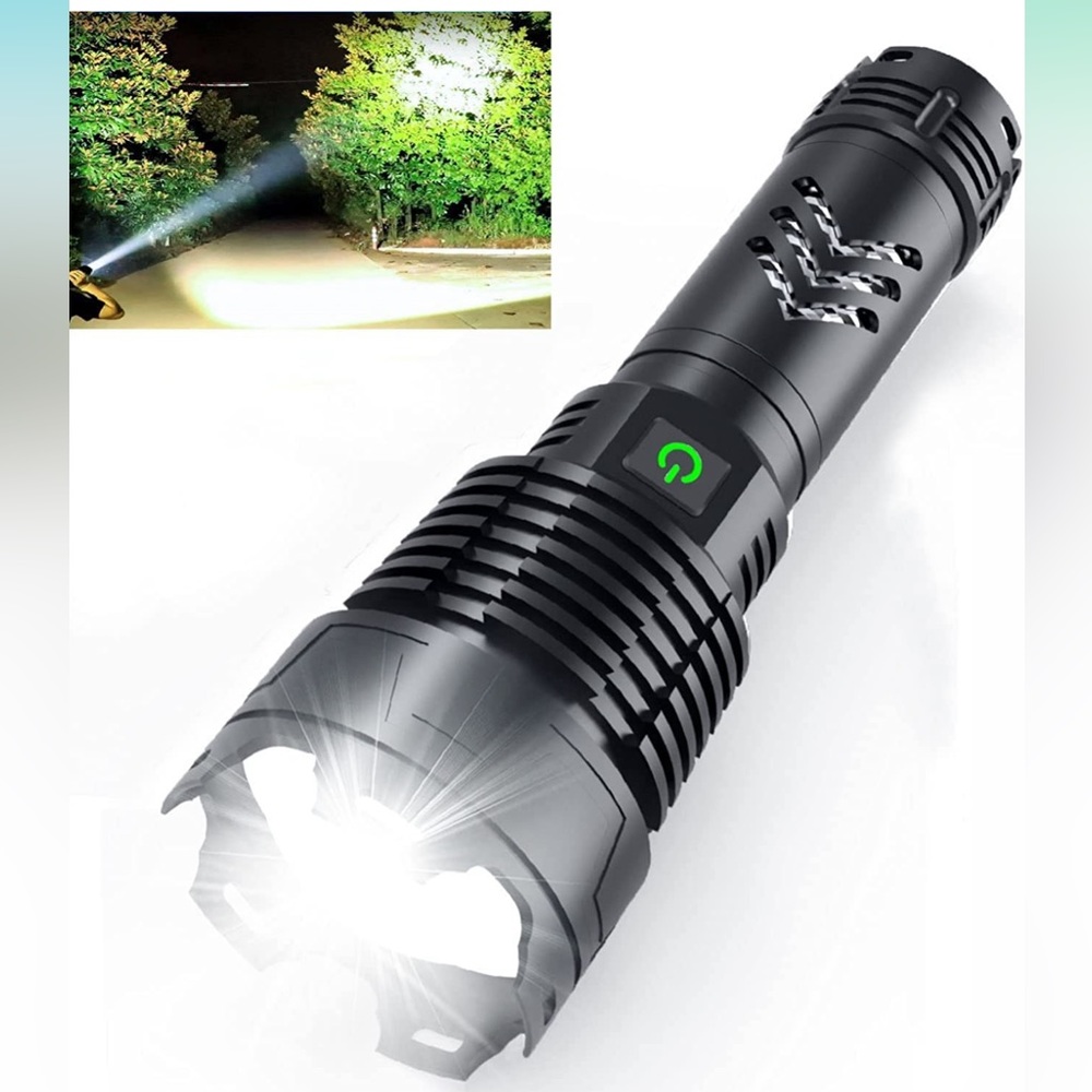 Rechargeable Led Flashlight 200000 High Lumens, Brightest Powerful Handheld